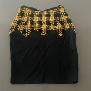 Black and yellow skirt